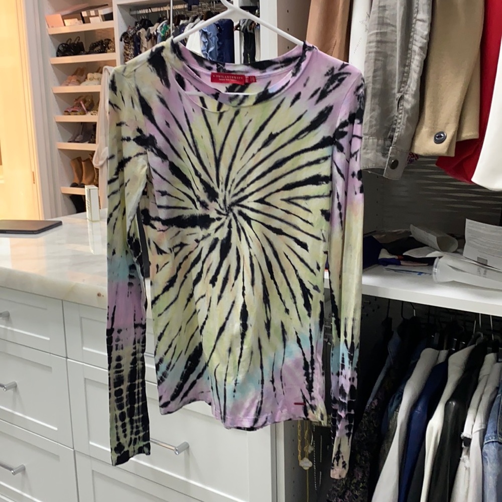 Tie dye long sleeve shirt